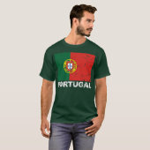 vlag Portugal T-shirt (Voorkant volledig)