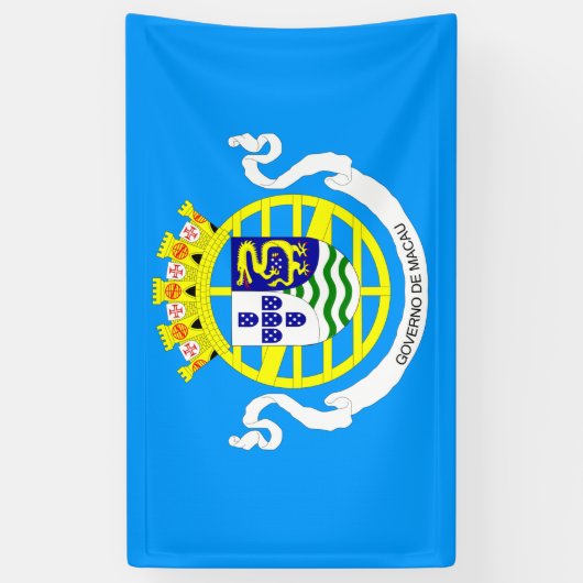 vlag Portugese regering Macau (1976-1999) Spandoek (Verticaal)