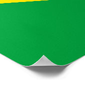 Vlag Poster Patriottisch Brazilië (Hoek)