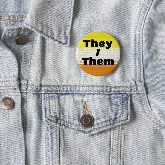 vlag Pronoun Maverique Pride Ronde Button 5,7 Cm (In situ)