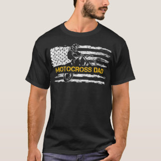  Vlag Proud Motocross Dirt Bike Dad T-shirt