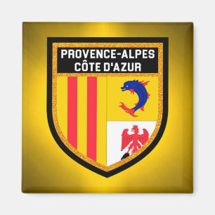 Vlag Provence-Alpes-Côte d'Azur Magneet