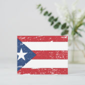  vlag Puerto Rico Briefkaart (Staand voorkant)