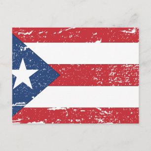  vlag Puerto Rico Briefkaart