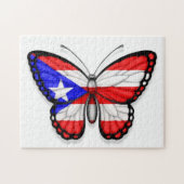Vlag Puerto Rico Butterfly Legpuzzel (Horizontaal)