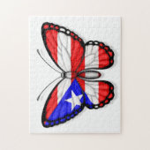 Vlag Puerto Rico Butterfly Legpuzzel (Verticaal)