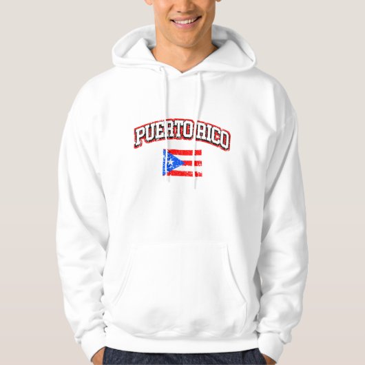  vlag Puerto Rico Hoodie (Voorkant)