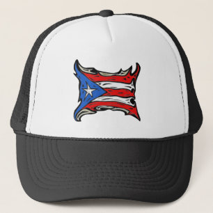Vlag Puerto Rico in Reggaeton Trucker Pet