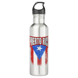 Vlag Puerto Rico Resiste Waterfles