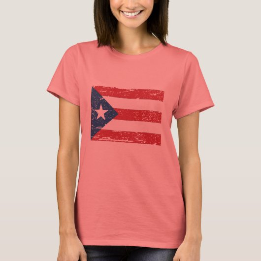  vlag Puerto Rico T-shirt (Voorkant)