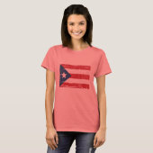  vlag Puerto Rico T-shirt (Voorkant volledig)