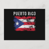 Vlag Puerto Rico verhit Briefkaart (Voorkant)