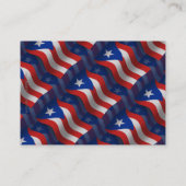 Vlag Puerto Rico Waving Visitekaartje (Achterkant)