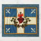 Vlag Québec antieke Carillon Sacré-Cœur Bier Etiket (Enkel label)