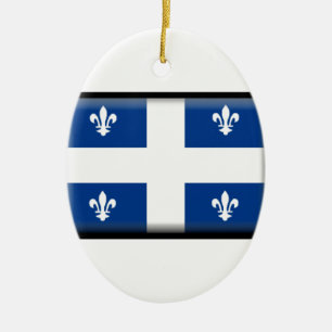 Vlag Quebec (Canada) Keramisch Ornament