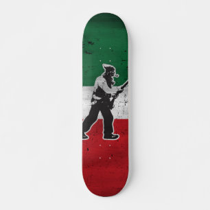 Vlag Quebec en Patriote Henri Julien geërodeerd Persoonlijk Skateboard