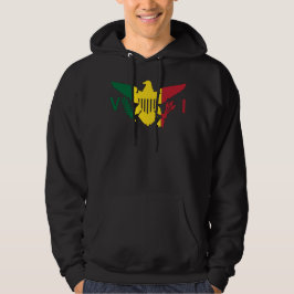 Vlag Rasta van de Amerikaanse Maagdeneilanden, roo Hoodie