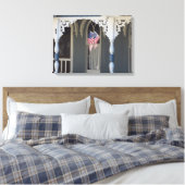 Vlag reflecties - Martha's wijngaard Canvas Afdruk (Insitu (Slaapkamer))