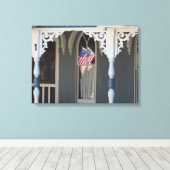 Vlag reflecties - Martha's wijngaard Canvas Afdruk (Insitu (Houten vloer))