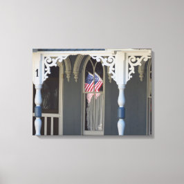 Vlag reflecties - Martha's wijngaard Canvas Afdruk