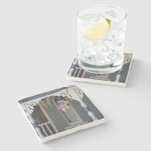 Vlag reflecties - Martha's wijngaard Stenen Onderzetter (Zijkant)