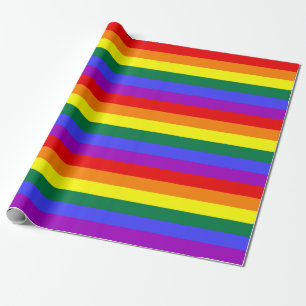 Vlag regenboogpride cadeaupapier