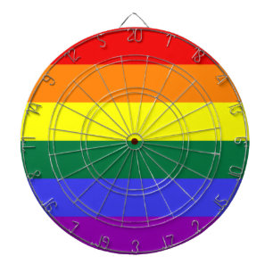 Vlag regenboogpride dartbord