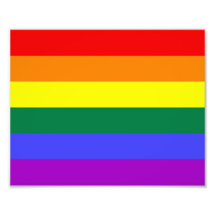 Vlag regenboogpride foto afdruk