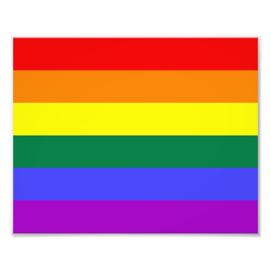 Vlag regenboogpride foto afdruk (Voorkant)