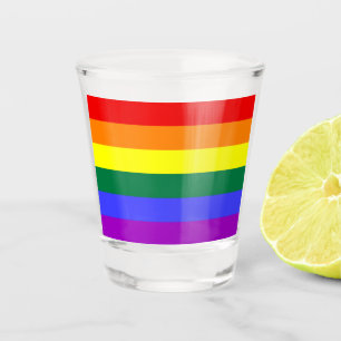Vlag regenboogpride shot glas