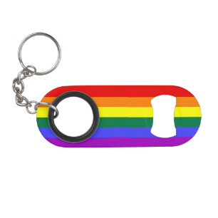 Vlag regenboogpride sleutelhanger flessenopener