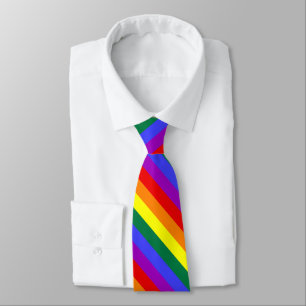 Vlag regenboogpride stropdas