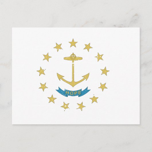  vlag RHODE ISLAND Briefkaart (Voorkant)