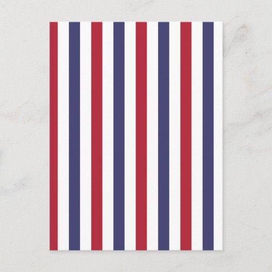 Vlag rode en blauwe strepen van de Verenigde State Briefkaart (Voorkant)