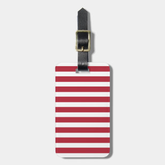 Vlag rode en witte stropen van de Verenigde Staten Bagagelabel