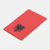 Vlag rode en zwarte adelaar met dubbele kop, Alban Post-it® Notes (Schuin)