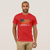 Vlag & rode kleding t-shirt (Voorkant volledig)