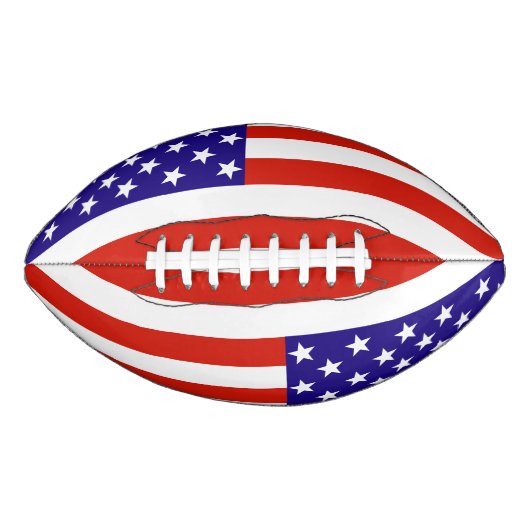 Vlag rode, witte en blauwe VS American Football (Voorkant)