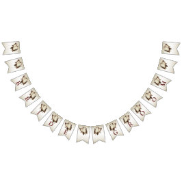 Vlag rond witte vogels die als bunting fungeren vlaggetjes