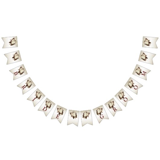 Vlag rond witte vogels die als bunting fungeren vlaggetjes (Alle)