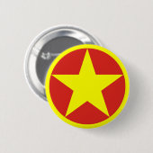 Vlag/ Rondel van Vietnam Ronde Button 5,7 Cm (Voorkant /achterkant)