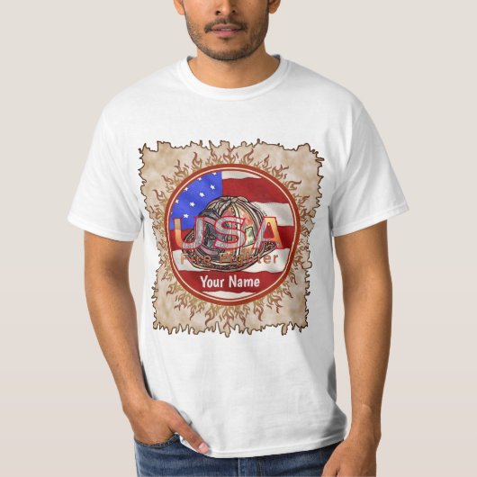Vlag Rondo Brandweerman T-shirt (Voorkant)