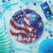 Vlag "Rood, Wit, Blauw" Legant Moderne Partij Papieren Bordje (Feest)