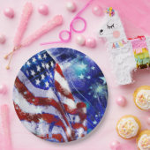 Vlag "Rood, Wit, Blauw" Legant Moderne Partij Papieren Bordje (Feest)