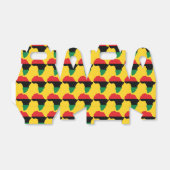 Vlag rood, zwart en groen Afrika Bedankdoosjes (Uitgevouwen)