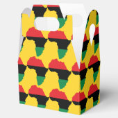 Vlag rood, zwart en groen Afrika Bedankdoosjes (Geopend)