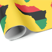 Vlag rood, zwart en groen Afrika Cadeaupapier (Rol Hoek)