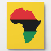 Vlag rood, zwart en groen Afrika Fotoplaat (Voorkant)