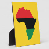 Vlag rood, zwart en groen Afrika Fotoplaat (Zijkant)