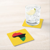 Vlag rood, zwart en groen Afrika Kartonnen Onderzetters (Insitu)